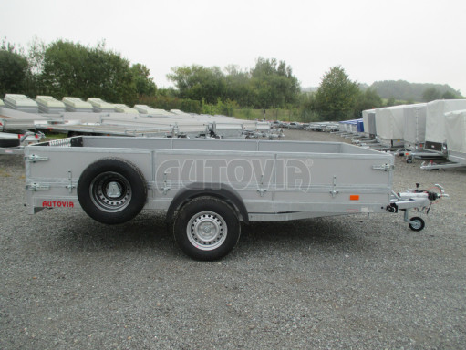 Brzděný sklopný valník s rampou ZV 31 1,3T B1 skl 3,60x1,60/0,50