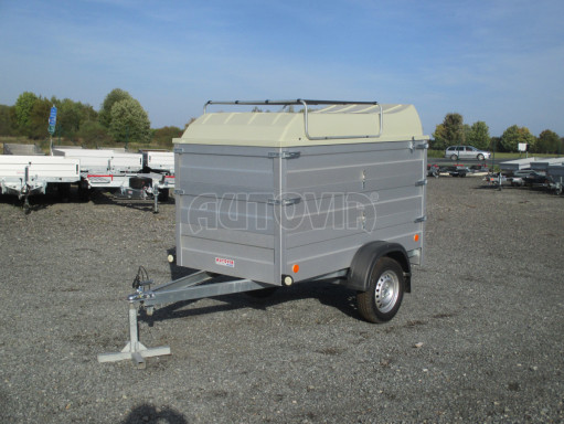 Přívěsný vozík za osobní auto HD 3 750kg 2,07x1,10/1,20 2ks nástavba víko č.4