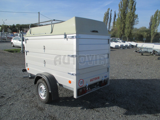 Přívěsný vozík za osobní auto HD 3 750kg 2,07x1,10/1,20 2ks nástavba víko č.6