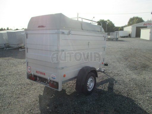 Přívěsný vozík za osobní auto HD 3 750kg 2,07x1,10/1,20 2ks nástavba víko č.8