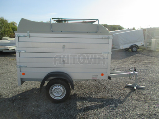 Přívěsný vozík za osobní auto HD 3 750kg 2,07x1,10/1,20 2ks nástavba víko č.9