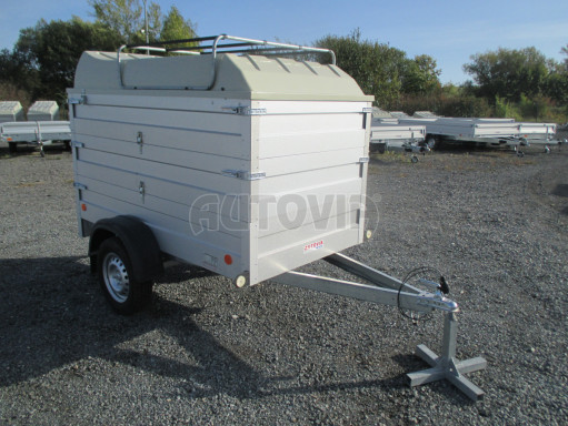 Přívěsný vozík za osobní auto HD 3 750kg 2,07x1,10/1,20 2ks nástavba víko č.10