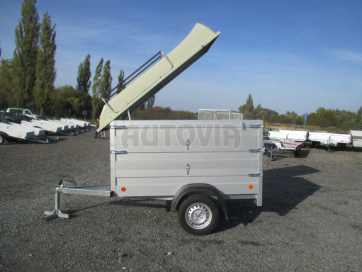 Přívěsný vozík za osobní auto HD 3 750kg 2,07x1,10/1,20 2ks nástavba víko č.12
