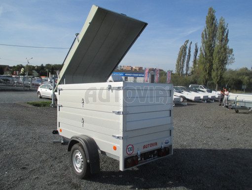 Přívěsný vozík za osobní auto HD 3 750kg 2,07x1,10/1,20 2ks nástavba víko č.14