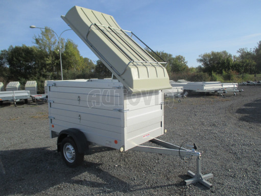 Přívěsný vozík za osobní auto HD 3 750kg 2,07x1,10/1,20 2ks nástavba víko č.18