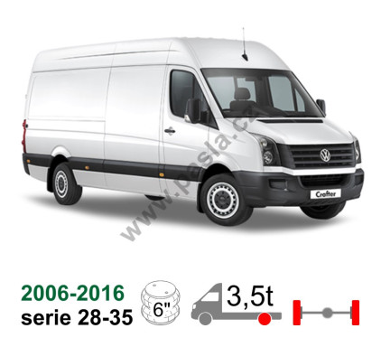 Vzduchové pérování VW Crafter, 2006-2016, dlouhý převis 1,5m+ ( serie 309, 311, 313, 315, 318, 324) č.2