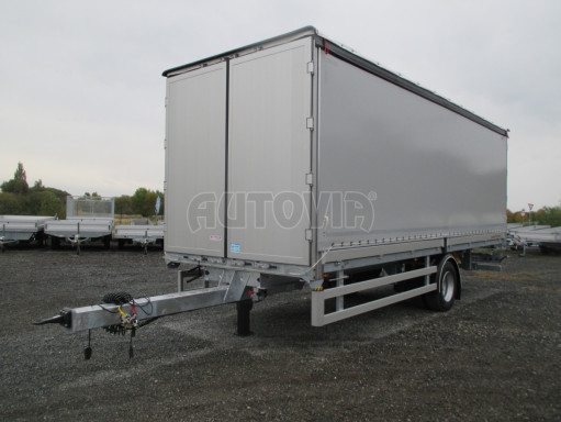 Jednonápravový 18-ti paletový vzduchem brzděný nákladní přívěs AVG 10T 7,40x2,48/2,50 č.4