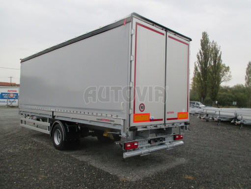 Jednonápravový 18-ti paletový vzduchem brzděný nákladní přívěs AVG 10T 7,40x2,48/2,50 č.7