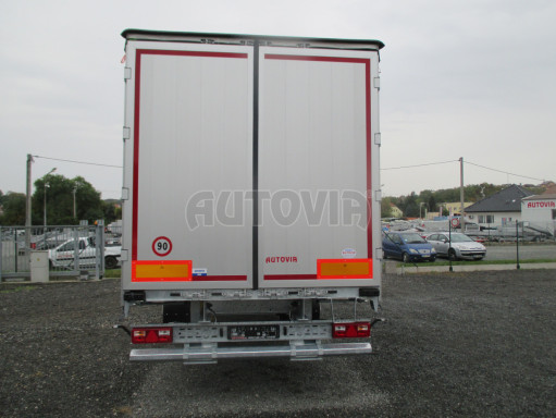 Jednonápravový 18-ti paletový vzduchem brzděný nákladní přívěs AVG 10T 7,40x2,48/2,50 č.8