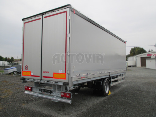 Jednonápravový 18-ti paletový vzduchem brzděný nákladní přívěs AVG 10T 7,40x2,48/2,50 č.9