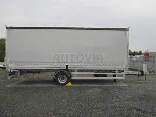 Jednonápravový 18-ti paletový vzduchem brzděný nákladní přívěs AVG 10T 7,40x2,48/2,50 č.10