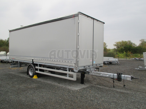 Jednonápravový 18-ti paletový vzduchem brzděný nákladní přívěs AVG 10T 7,40x2,48/2,50 č.11