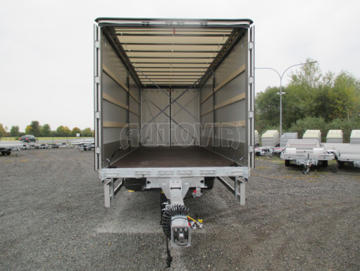 Jednonápravový 18-ti paletový vzduchem brzděný nákladní přívěs AVG 10T 7,40x2,48/2,50 č.13