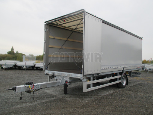 Jednonápravový 18-ti paletový vzduchem brzděný nákladní přívěs AVG 10T 7,40x2,48/2,50 č.1