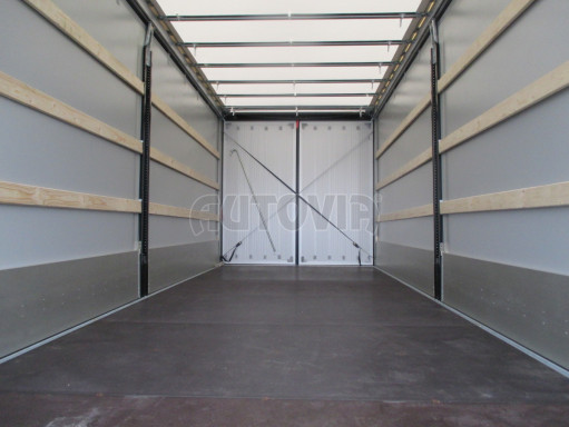 Jednonápravový 18-ti paletový vzduchem brzděný nákladní přívěs AVG 10T 7,40x2,48/2,50 č.14