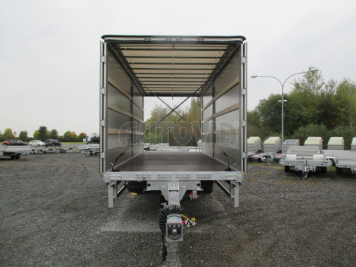 Jednonápravový 18-ti paletový vzduchem brzděný nákladní přívěs AVG 10T 7,40x2,48/2,50 č.23