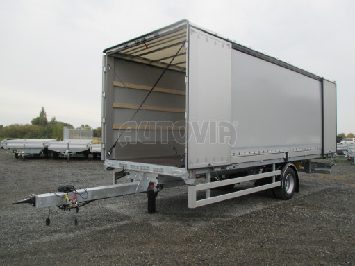 Jednonápravový 18-ti paletový vzduchem brzděný nákladní přívěs AVG 10T 7,40x2,48/2,50 č.24