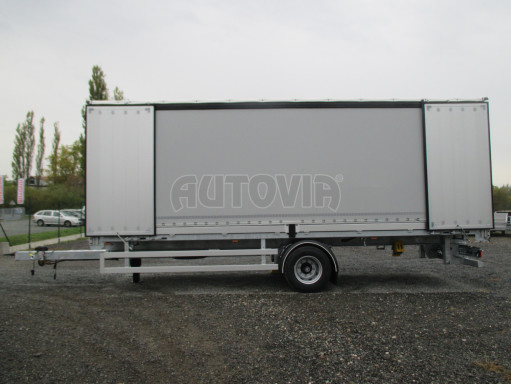 Jednonápravový 18-ti paletový vzduchem brzděný nákladní přívěs AVG 10T 7,40x2,48/2,50 č.25