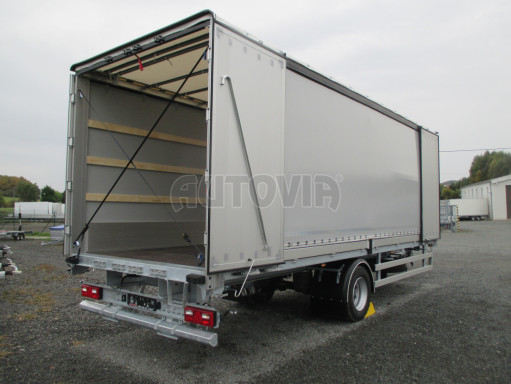 Jednonápravový 18-ti paletový vzduchem brzděný nákladní přívěs AVG 10T 7,40x2,48/2,50 č.27