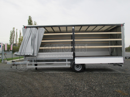 Jednonápravový 18-ti paletový vzduchem brzděný nákladní přívěs AVG 10T 7,40x2,48/2,50 č.30