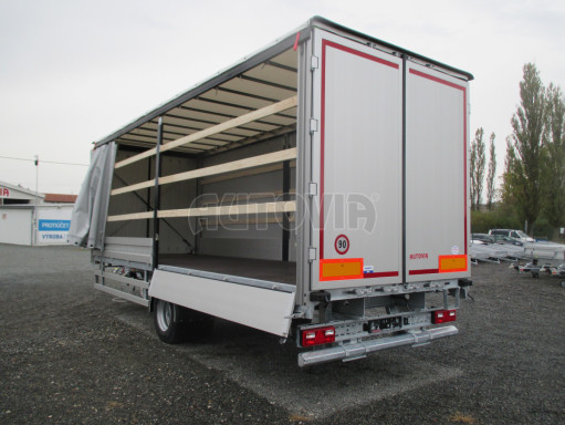 Jednonápravový 18-ti paletový vzduchem brzděný nákladní přívěs AVG 10T 7,40x2,48/2,50 č.31