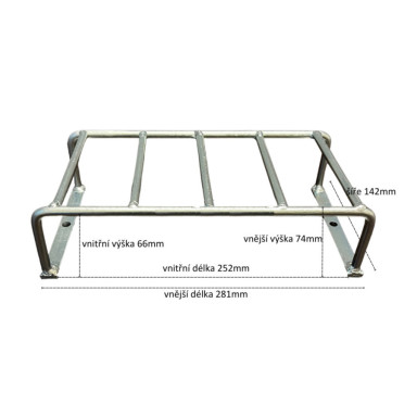 Ochranná mřížka pro sdružené svítilny 281x142mm č.2