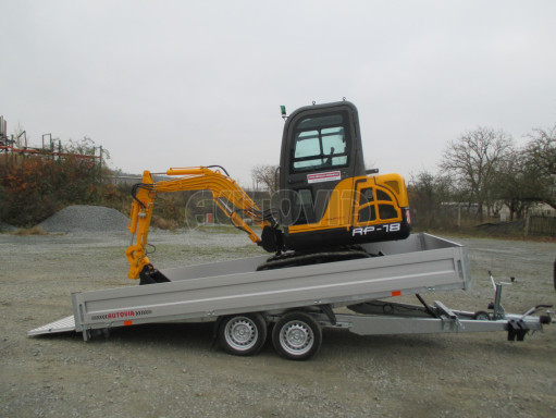 Přívěs pro převoz UNC a bagrů AD 3,5T 4,17x2,09/0,35 čelo