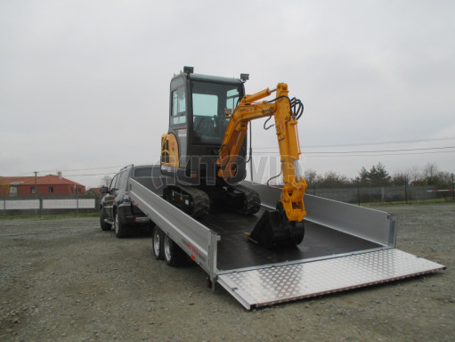 Přívěs pro převoz UNC a bagrů AD 3,5T 4,17x2,09/0,35 čelo