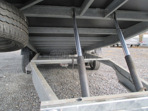 Hydraulicky sklopný přívěs s plachtou AD 3,5T 6,10x2,09/1,80 č.18