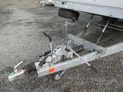 Hydraulicky sklopný přívěs s plachtou AD 3,5T 6,10x2,09/1,80 č.19