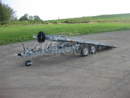 Hydraulicky sklopný přívěs pro přepravu aut AD 2,7T 4,17x2,09