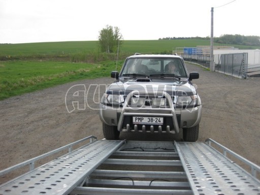 Hydraulicky sklopný přívěs pro přepravu aut AD 2,7T 4,17x2,09