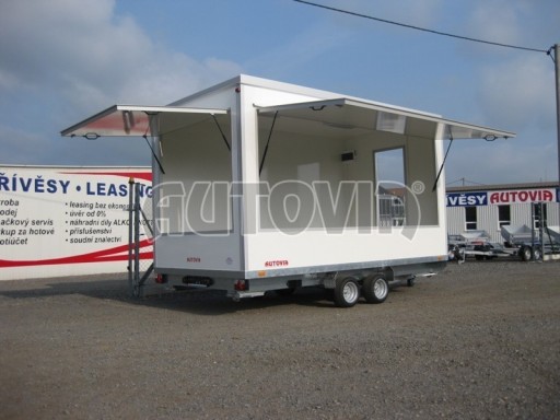 Přívěsný vozík (prodejní stánek) EW 2,5T 4,10x2,20/2,30* č.1