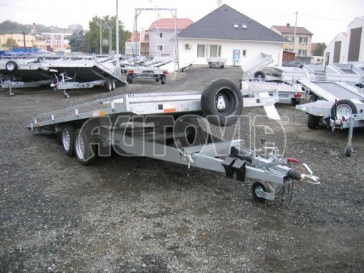Přívěs pro přepravu automobilů AD 2,7T 4,17x2,09 Alu sendvič plato