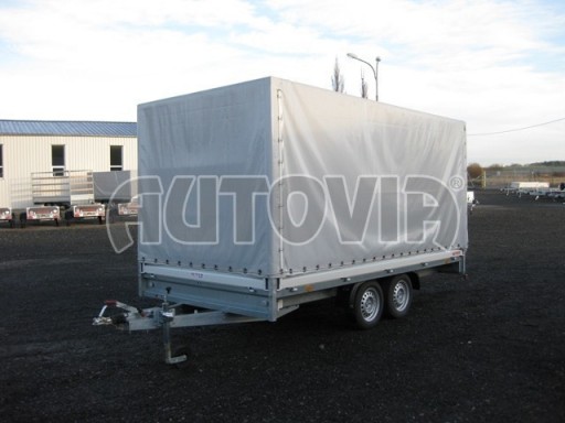 Valníkový přívěs s plachtou VER 2,0T 4,03x2,06/1,90 č.1