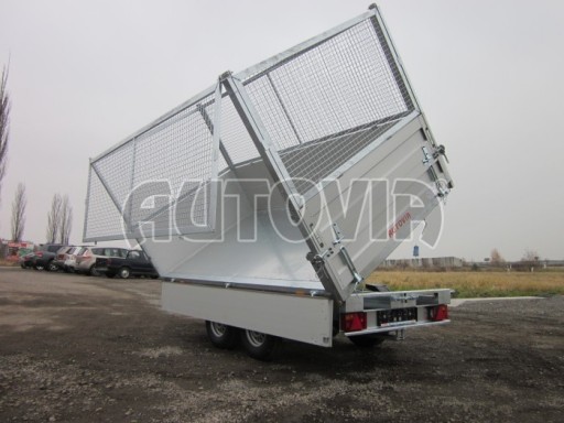Třístranný sklopný přívěs ATS 3SKS 3,5T 3,32x1,70/1,70 nástavba, GITTER v elektrice
