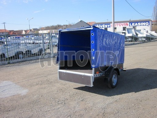 Přívěsný vozík za osobní auto s plachtou PV 750kg 2,10x1,28/1,20 č.3
