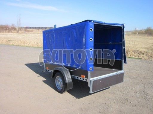 Přívěsný vozík za osobní auto s plachtou PV 750kg 2,10x1,28/1,20 č.4