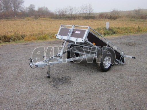 Nebrzděný sklopný přívěsný vozík DNG 750kg 2,06x1,27/0,35* č.1