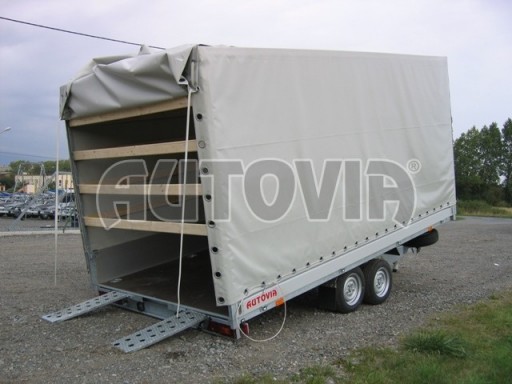 Přívěsný vozík sklopný s plachtou AD 2,7T 4,15x1,89/1,80