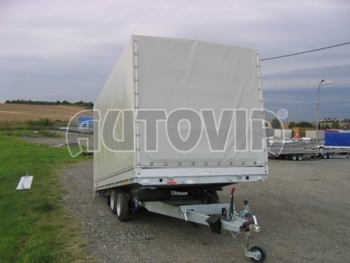Přívěsný vozík sklopný s plachtou AD 2,7T 4,15x1,89/1,80