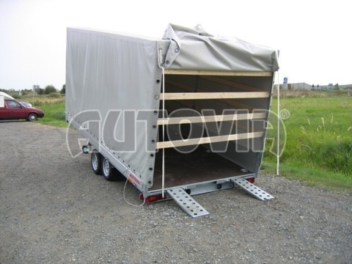 Přívěsný vozík sklopný s plachtou AD 2,7T 4,15x1,89/1,80