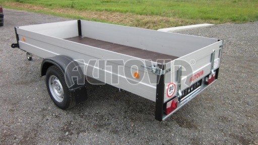 Přívěsný vozík s hliníkovými bočnicemi ZV 30 ALU 1,3T B1 3,00x1,31/0,35