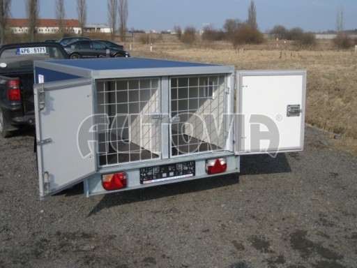 Přívěsný vozík pro přepravu 3 psů AT 750kg 2,06x1,26/0,75 č.2