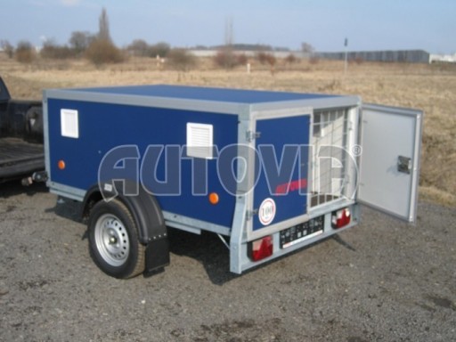 Přívěsný vozík pro přepravu 3 psů AT 750kg 2,06x1,26/0,75 č.4