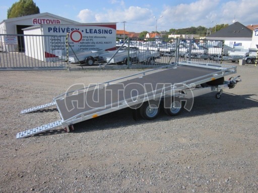 Přívěs pro převoz aut AD 2,7T 4,17x1,89 plato