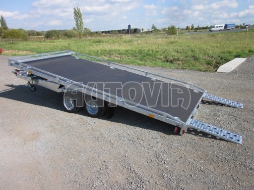 Přívěs pro převoz aut AD 2,7T 4,17x1,89 plato