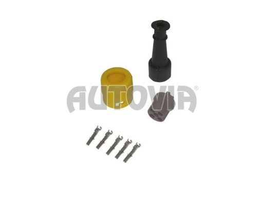 Zástrčka - bajonet Jokon 5-pólový žlutý, 1 vývod č.2