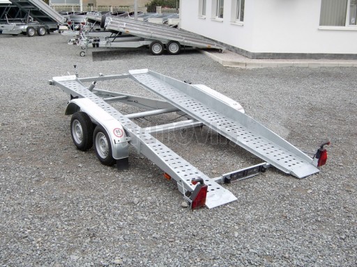 Dvouosý brzděný přívěs k přepravě automobilů PT 2,5T** č.1