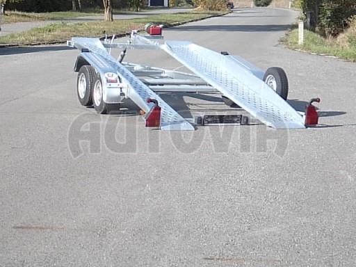 Dvouosý brzděný přívěs k přepravě automobilů PT 2,5T** č.11